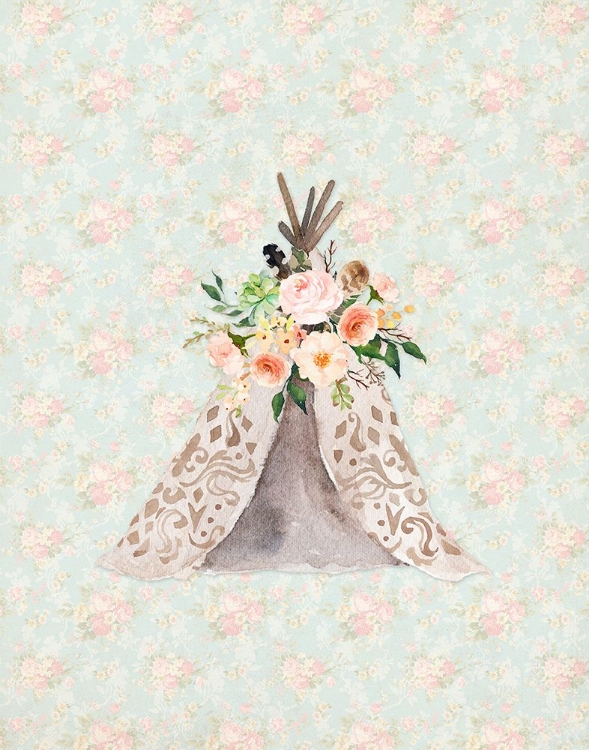 Picture of TEEPEE ON FLORAL