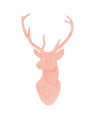 Picture of CORAL PATTERN DEER HEAD