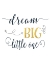 Picture of DREAM BIG NAVY AND GOLD