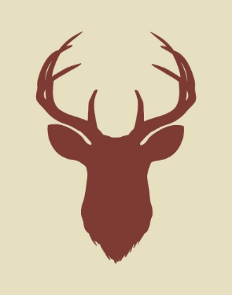 Picture of MAROON DEER HEAD