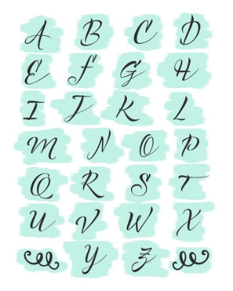 Picture of TEAL ALPHABET
