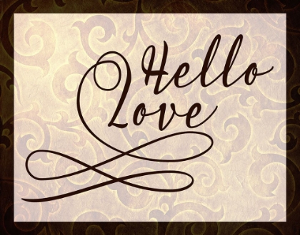 Picture of HELLO LOVE GOLD AND BLACK