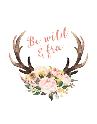 Picture of FLORAL ANTLERS WILD AND FREE