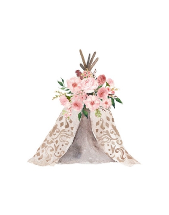 Picture of PINK FLORAL TEE PEE