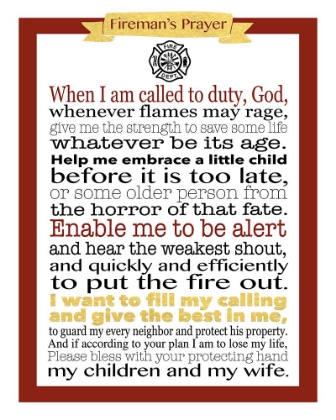 Picture of FIREMAN PRAYER