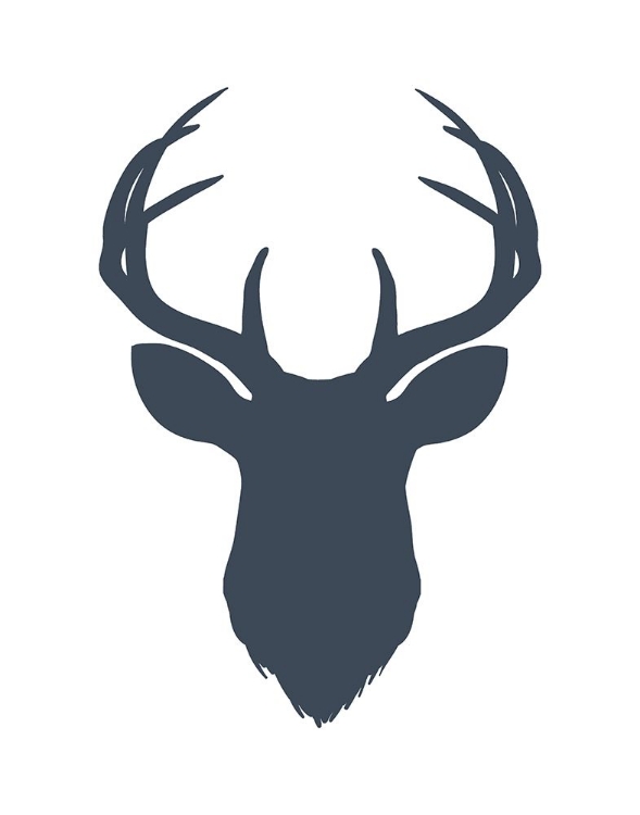 Picture of NAVY BLUE DEER HEAD