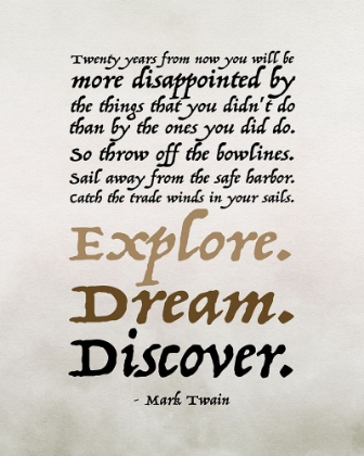 Picture of EXPLORE, DREAM, DISCOVER