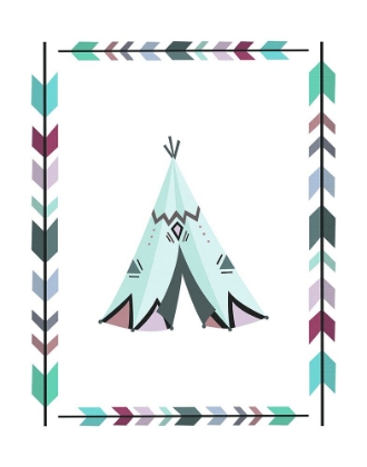 Picture of TEEPEE TEAL AND PURPLE