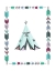 Picture of TEEPEE TEAL AND PURPLE