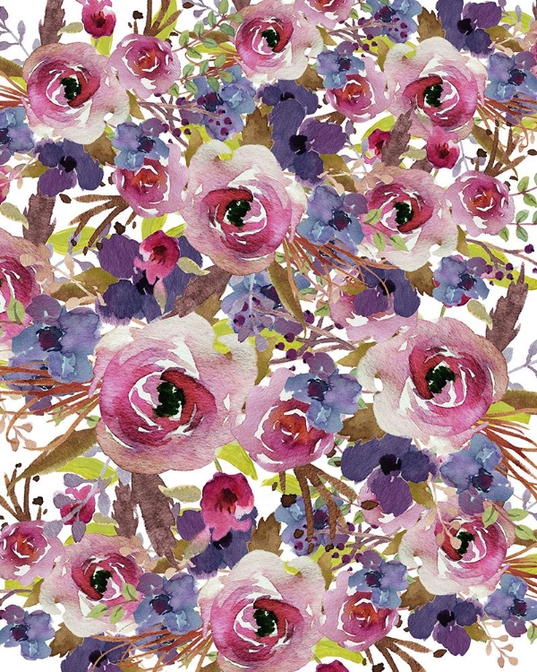 Picture of PURPLE FLORAL COLLAGE