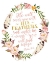 Picture of PSALM 91-4 PINK AND GOLD WREATH