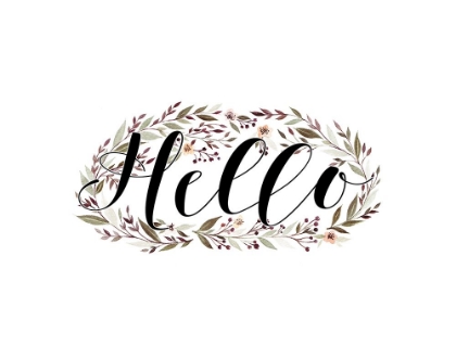 Picture of HELLO FLORAL WREATH