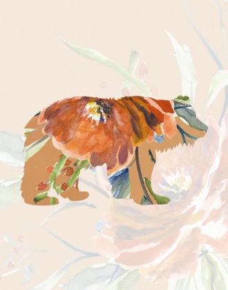 Picture of ORANGE FLORAL BEAR