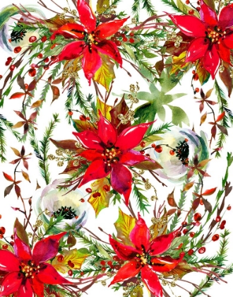 Picture of CHRISTMAS FLORALS COLLAGE