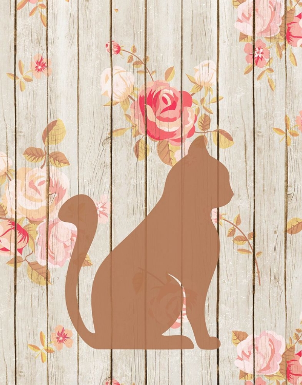 Picture of BROWN CAT FLORAL