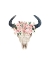 Picture of PINK FLORAL BULL SKULL