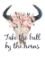 Picture of PINK FLORAL BULL SKULL