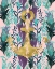 Picture of TEAL FLORALS GOLD ANCHOR