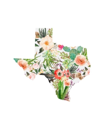 Picture of TEXAS FLORAL COLLAGE I