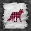 Picture of PINK PLAID FOX