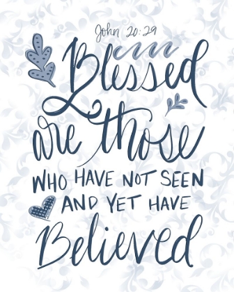 Picture of JOHN 20:29 HANDLETTERED