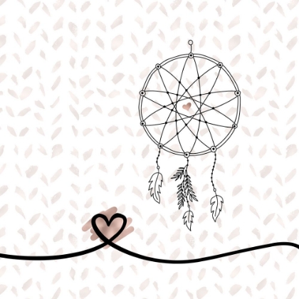 Picture of DREAM CATCHER HEARTS AND PATTERN