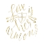 Picture of LOVE IS HER ARMOUR GOLD