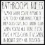 Picture of BATHROOM RULES