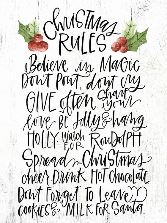 Picture of CHRISTMAS RULES