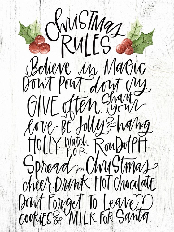 Picture of CHRISTMAS RULES