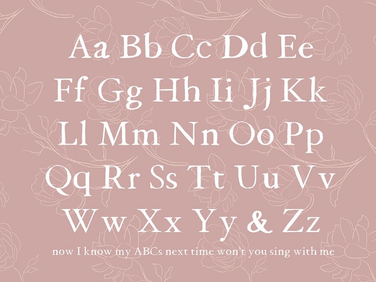 Picture of FLORAL ABCS