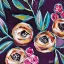 Picture of PURPLE FLORAL II