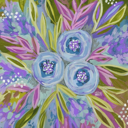 Picture of PURPLE PAINTED FLORAL
