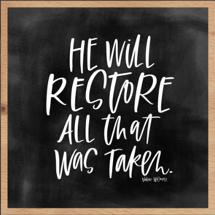 Picture of HE WILL RESTORE