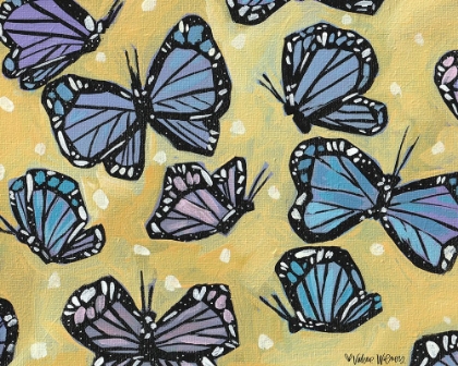 Picture of BUTTERFLIES ON YELLOW