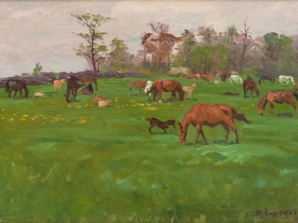Picture of HORSES AT PASTURE