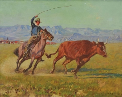 Picture of ROPING THE BULL