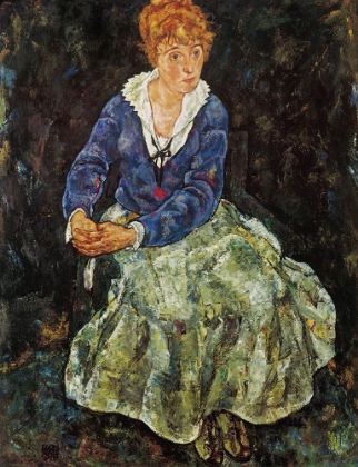 Picture of PORTRAIT OF THE ARTISTS WIFE SEATED 1918
