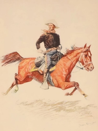 Picture of A CAVALRY OFFICER FROM A BUNCH OF BUCKSKINS