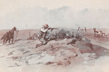 Picture of ANTELOPE HUNTING 1907