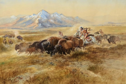 Picture of BUFFALO HUNT NO. 27 1900