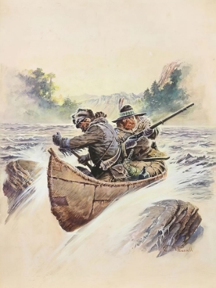 Picture of CANOEING THROUGH THE RAPIDS