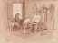 Picture of CONTRAST IN ARTISTS SALONS, CHARLIE PAINTING IN HIS CABIN 1894