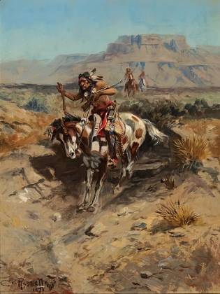 Picture of INDIAN ON HORSEBACK 1898