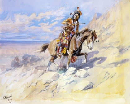 Picture of INDIAN ON HORSEBACK