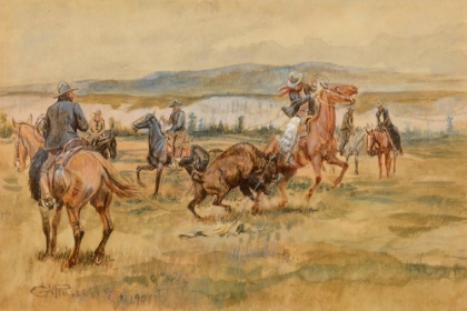 Picture of PABLO BUFFALO HUNT 1909