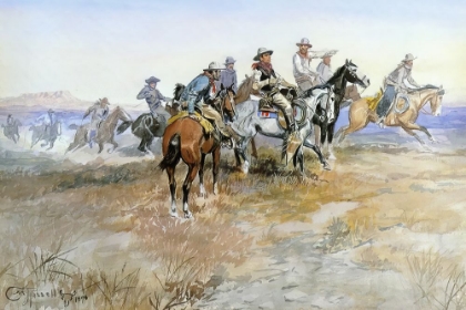 Picture of START OF A ROUNDUP 1898