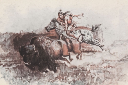 Picture of THE BUFFALO HUNT 1907