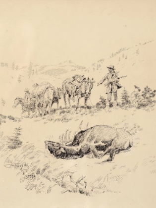 Picture of THE ELK HUNT 1926