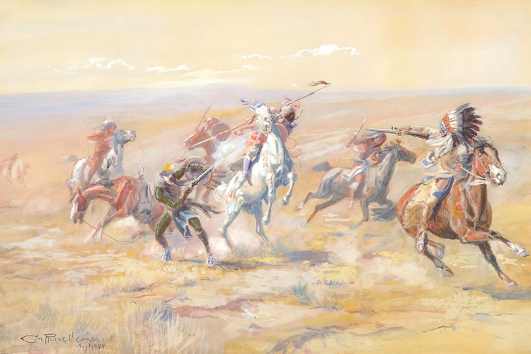 Picture of WHEN SIOUX AND BLACKFOOT MEET, 1904